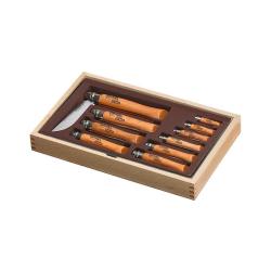 Opinel Vitrine ou Ramasse-monnaie, 10 Couteaux Carbone