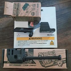 Kit upgrade Glock 17 Gen 4, Compensateur Mass Driver, Montage Racker G-Surf et Osight K