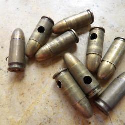 1munition 9x19 9mm neutralis&eacute;e Indo 1953 Indochine Fran&ccedil;ais Pa50 Mat 49 Sten GP35 lot possible 1port