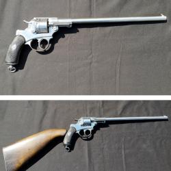 ''Revolver mod&egrave;le 1873 - version r&eacute;glementaire transform&eacute;e civile &laquo; carabine &raquo; fin XIXe si&egrave;cle''