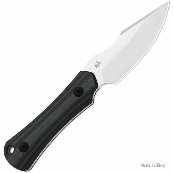 Couteau Kizer Bone Lame Acier AEB-L Satin Manche G10 Noir et Vert Etui Kydex KI1122A3