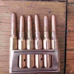 clip 6 CARTOUCHES 6,5 x 52 CARCANO neutralis&eacute; cat. D