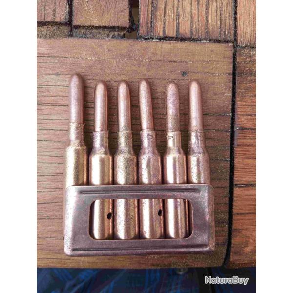 clip 6 CARTOUCHES 6,5 x 52 CARCANO neutralis� cat. D