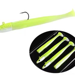 SHAD ALLBUE Jaune, 2 T&ecirc;tes + 4 Queues 13cm 22gr