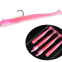 SHAD ALLBUE Rose, 2 T&ecirc;tes + 4 Queues 13cm 22gr