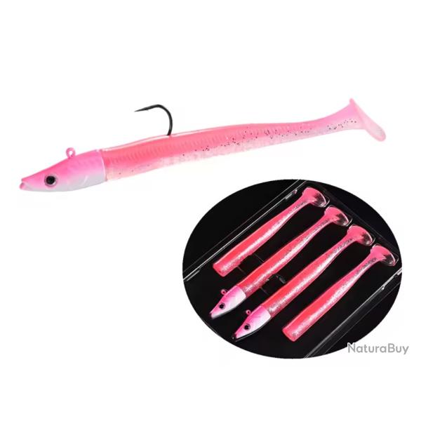 SHAD ALLBUE Rose, 2 T�tes + 4 Queues 13cm 22gr
