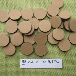 33 bourres de compl&eacute;ment cal 12 &eacute;paisseur 3,5 mm