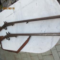 DEUX FUSILS A BROCHE A NETTOYER