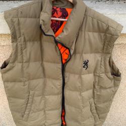 Gilet Browning r&eacute;versible fluo camo blaze