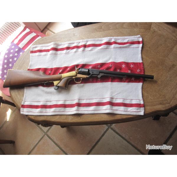 COLT 1851 "BUTLINE" CAL 44- AVEC SA CROSSE AMOVIBLE