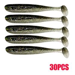 30 Queues SHAD Souple 90mm Argent