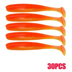 30 Queues SHAD Souple 90mm Orange