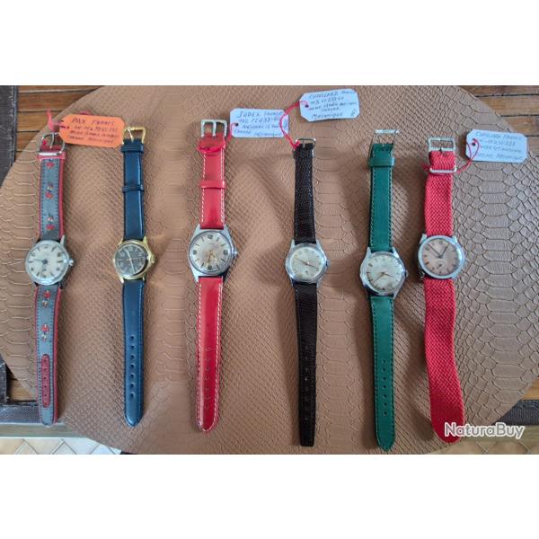 Lot montres m�caniques vintage fonctionnelles