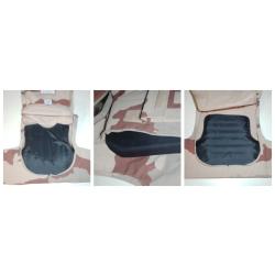GILET PARE-ECLATS, doublure NIJ3A (en UHMWPE), PLAQUE HAUTE PROTECTION & SOLIDE SAC DE L'ARMEE