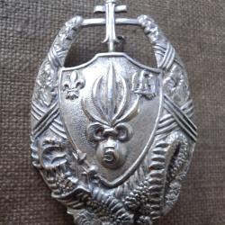 5e R&Eacute;GIMENT &Eacute;TRANGER  INSIGNE LRGION ORIGINAL