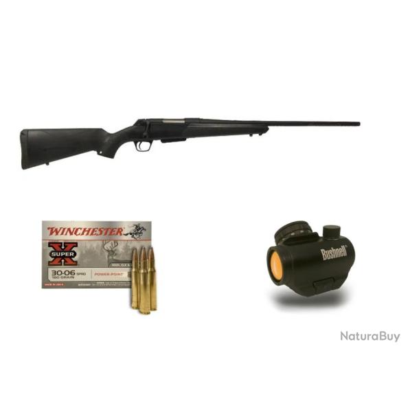 Pack BATTUE Winchester Xpr + point rouge BUSHNELL + munition 270 WSM