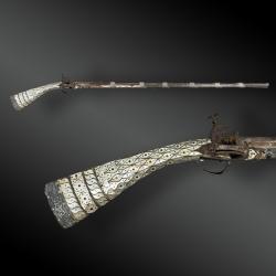 FUSIL OTTOMAN &Agrave; SILEX, DZEFERDAR. Balkans Ottoman fin XVIII&egrave;me si&egrave;cle