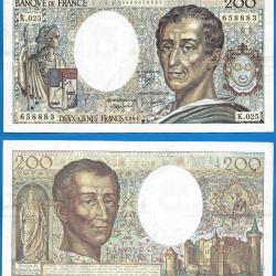 France 200 Francs 1984 Billet Montesquieu Franc