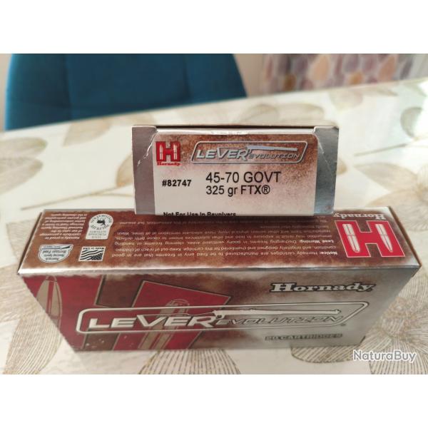 Munitions 45/70 leverevolution 325gr
