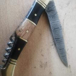 Couteau pliant lame damas