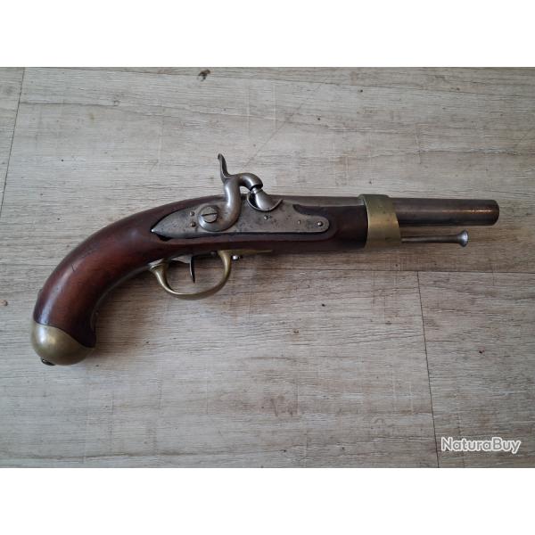 Pistolet � silex Fran�aise (1 euros sans r�serves)