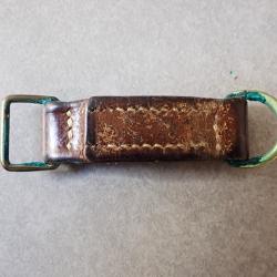 Passant de ceinturon cuir pour la dague ou sabre d'Officier Suisse. Brelage
