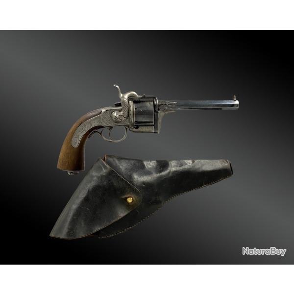 Revolver � percussion syst�me EYRAUD, avec son �tui d'origine