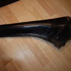 Holster en cuir noir  type miltaire pour COLT 1860, refabrication de qualit&eacute;