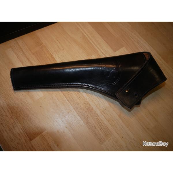 Holster en cuir noir  type miltaire pour COLT 1860, refabrication de qualit�