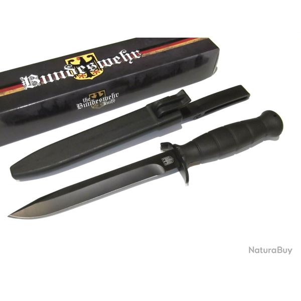 Couteau Tactical Fa�on Glock d'Entrainement Bundesheer Autrichienne Acier Carbone Manche ABS