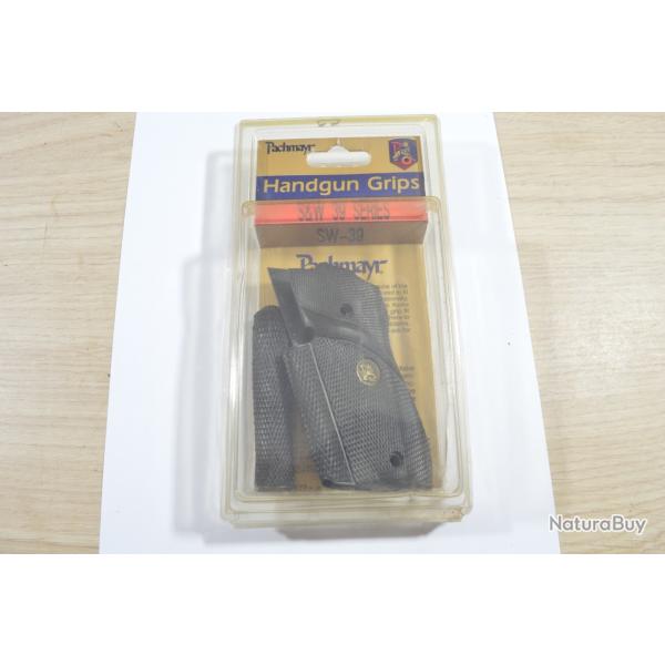 Plaquette Handgun Grips Pistolet / Revolver  Pachmayr S&W 39, 439, 539 & 639 9mm 8-Shot  (SN)