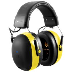 Casque Antibruit Bluetooth 6.0 SNR 33 dB Rechargeable Protection Auditive Tir Chasse Chantier Jaune