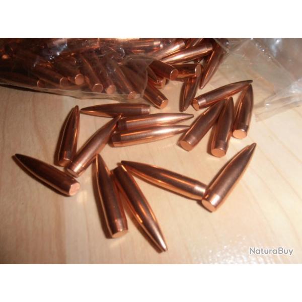 vends 50 ogives Hornady 140 gr HPBT- 264 -  6.5 creedmore, 6.5x47, 260 rem, 6.5x55...