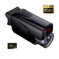 Monoculaire Vision Nocturne 1080P IR 850nm Zoom 5x Port&eacute;e 800m Rechargeable Carte 128Go Chasse