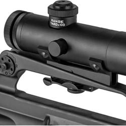 Lunette type colt 4x20 pour M16/AR15. Id&eacute;al TAR.