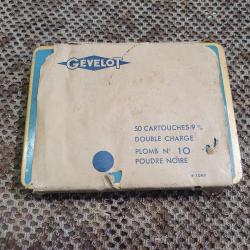 boite GEVELOT de 50 cartouches de 9 mm FLOBERT &agrave; plomb N&deg;10