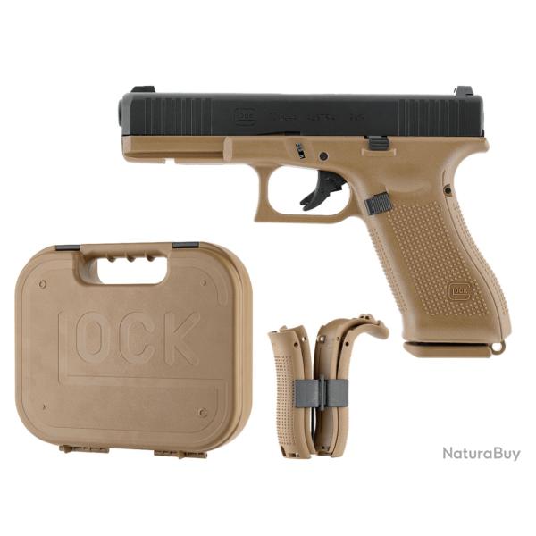 Umarex - Pistolet Glock 17 Gen5 "French Edition" Gaz - Noir & Tan R�plique AirSoft BBs 6mm PACK LUXE