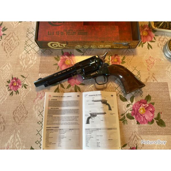 Revolver Umarex Colt SAA .45 Bronz� 5.5" 4.5 mm nouveau en boite.