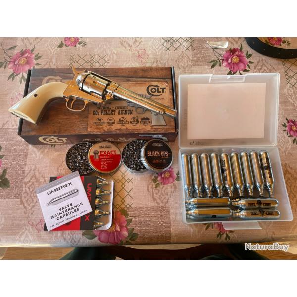 Revolver SAA. 45 Nickel Pearl Cowboy  Umarex CO2.