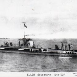 Carte Postale Sous-marin EULER 1912-1927 N&deg;8073