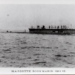 Carte postale sous-marin Mariotte 1911 15 -N&deg;8077