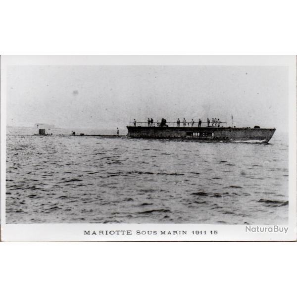 Carte postale sous-marin Mariotte 1911 15 -N�8077