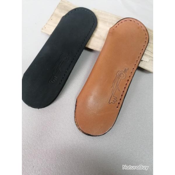 Etuis cuir couteau fermant
