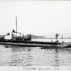 Carte Postale COULOMB Sous-marin 1912 -N&deg;8079