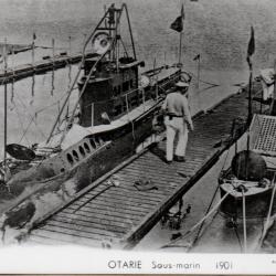 Carte postale sous-marin Otaries 1901 -N&deg;8081