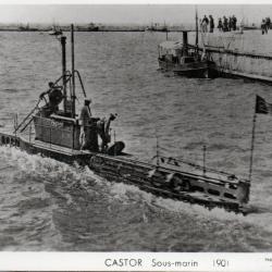 Carte postale sous-marin Castor 1901 -N&deg;8082