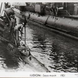 Carte postale sous-marin Ludion 1901 -N&deg;8084