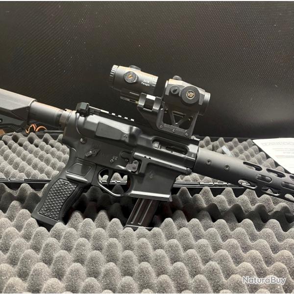 Pack Carabine semi-automatique TANFOGLIO PCC TSR 919 sport cal.9x19+magnifier  (VE00316)