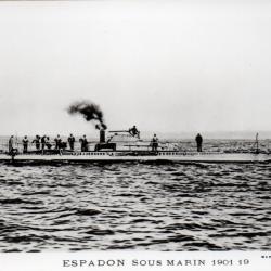 Photographie sous-marin Espadon 1901 -N&deg;8090