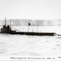Carte Postale Sous-Marin Fran&ccedil;ais 1900 -N&deg;3070